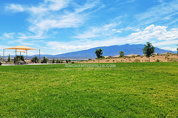 Grass field at Camino Encantadas Park