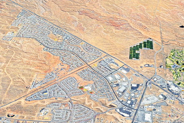 Enchanted Hills location on satellite map