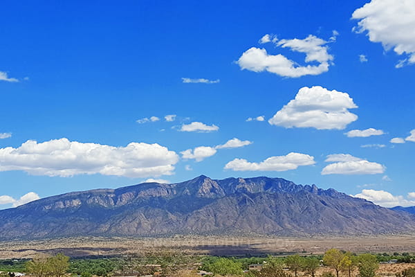 Sandia Mountain view from Enchanted Hills