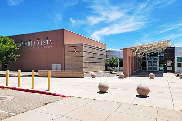 Front of Sandia Vista Elementary School