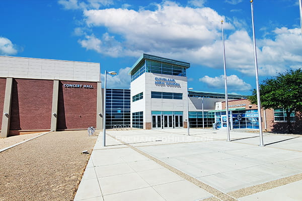 Front of V. Sue Cleveland High School